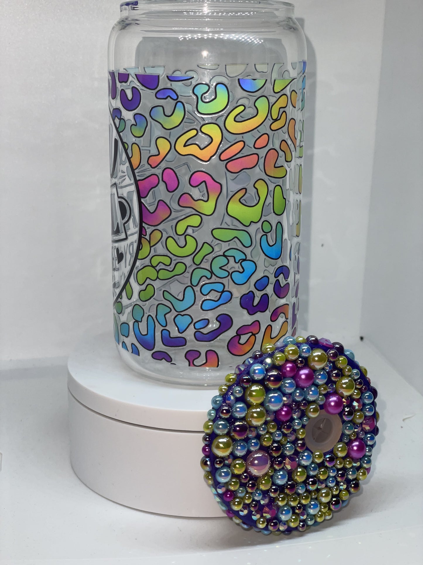 Thou Shall Not Try Me Glass Cup