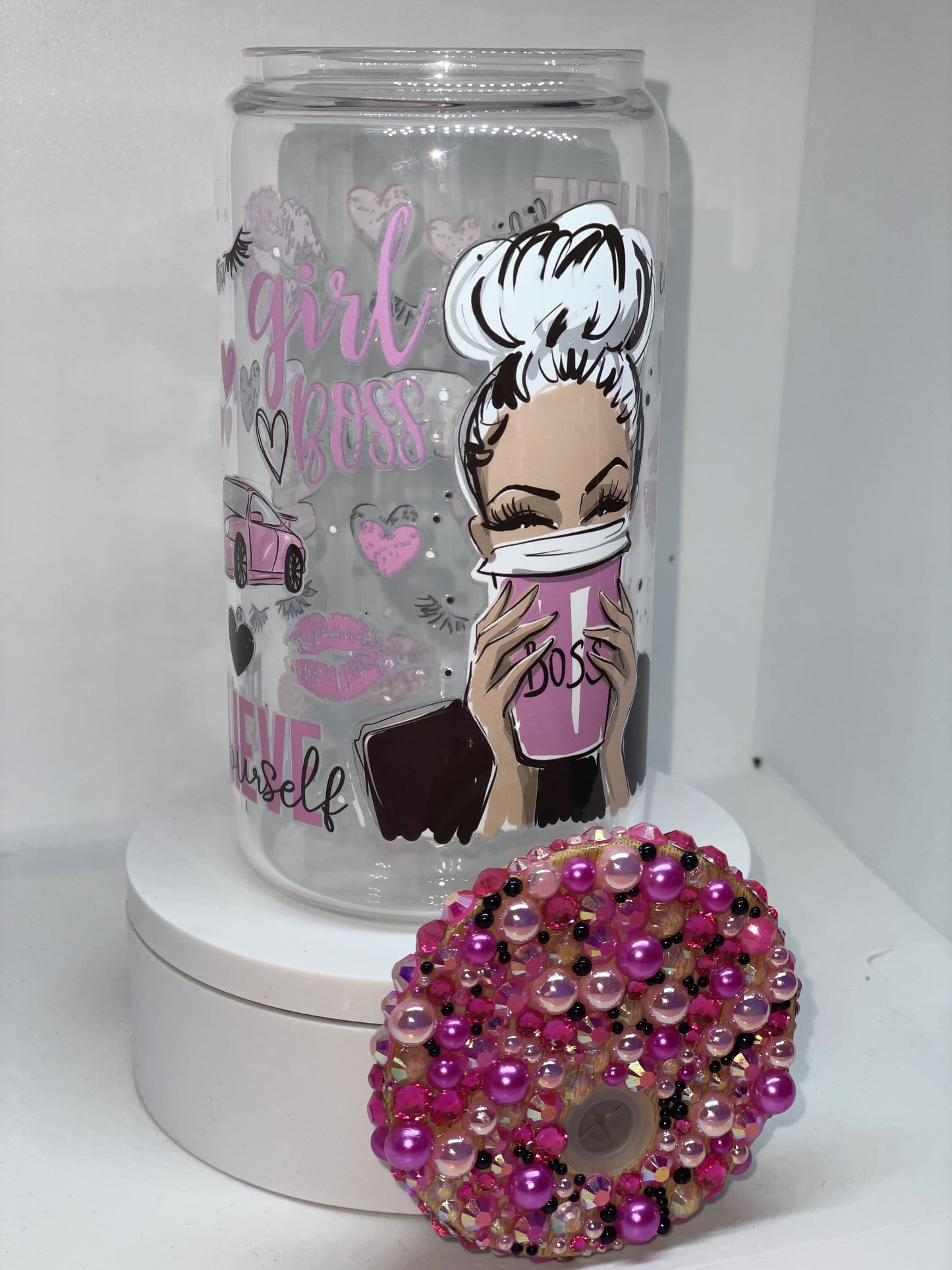 Girl Boss Glass Cup