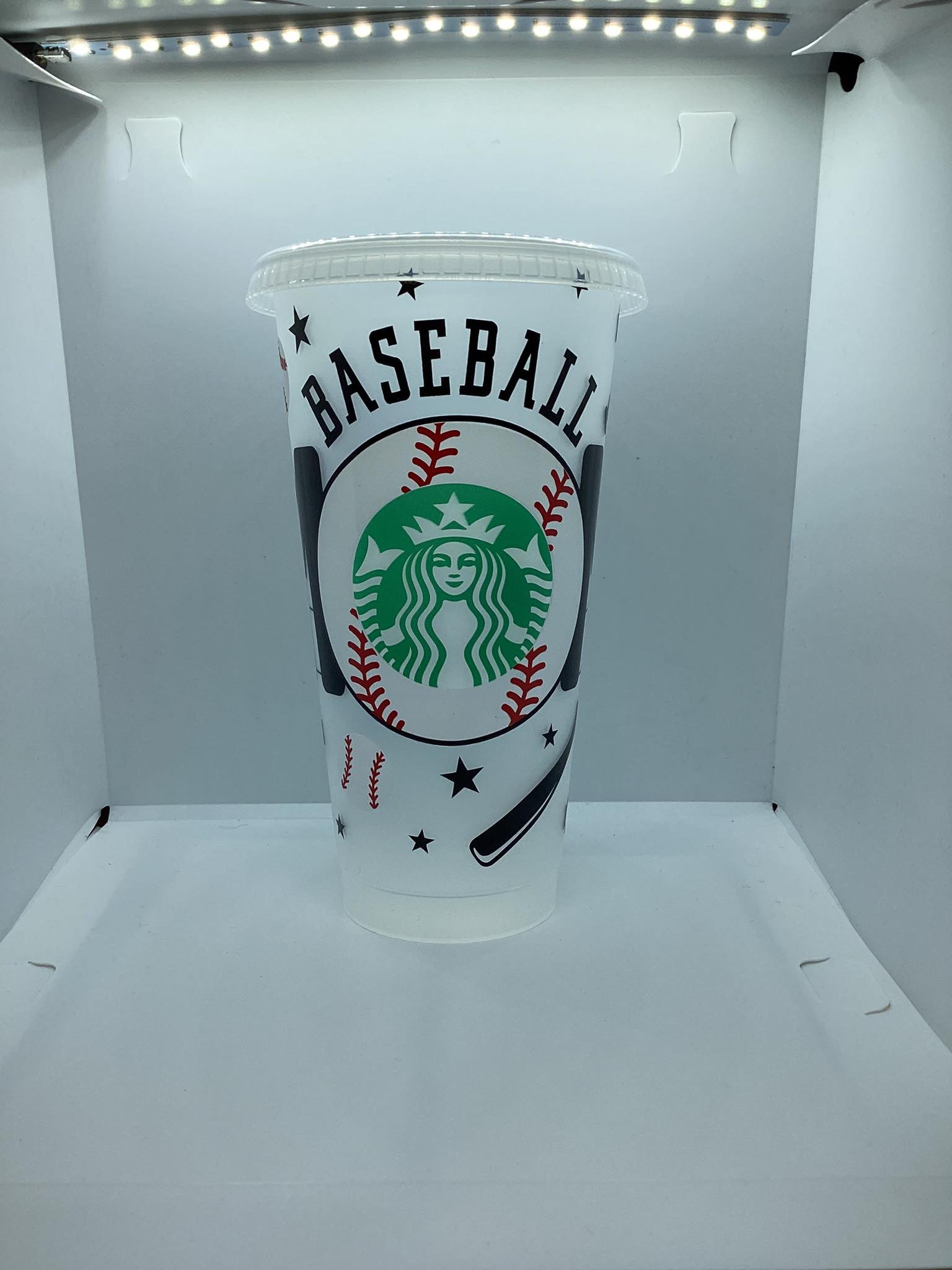 Baseball Mom Starbucks Cold Cup – Two Of Hearts Custom Printing LLC